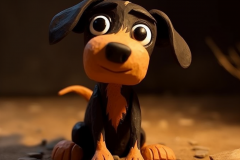 Mulewa_a_cute_dog_in_style_of_claymation_0e1080b8-7187-4450-911f-d5127dd3fa8c