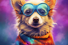Mulewa_a_cute_dog_in_style_of_tie_dye_3a6ca13f-e832-4dd0-a487-8756b854d4d4