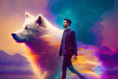 Mulewa_a_psychadelic_picture_of_a_man_on_a_walk_with_his_samoye_9eda9518-ebd8-4a75-9091-fb72aca42a2d