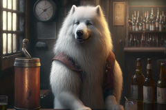 Mulewa_anthropomorph_a_samoyed_as_barceeper_in_a_medi_taver_16ed015b-c142-4fca-9fb1-699f285b1ba3