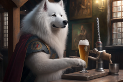 Mulewa_anthropomorph_a_samoyed_as_barceeper_in_a_medi_taver_9a6f12b4-0165-499e-8e7d-7fd91113fede