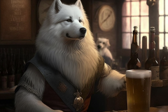 Mulewa_anthropomorph_a_samoyed_as_barceeper_in_a_medi_taver_eed7a2ec-60ce-4d75-b3bc-2360393a6d6a