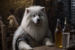 Mulewa_anthropomorph_a_samoyed_as_barceeper_in_a_medi_taver_fce463c9-65a2-406c-b387-2bb0069fe0b7
