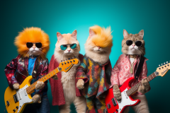 Mulewa_cats_rock_band_anthropomorphic_vibrant_colors_group_phot_fe23eef1-b28b-4b1a-98bd-a9a498dd1c18