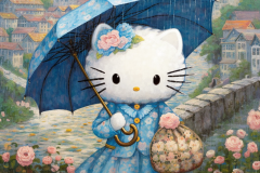 Mulewa_hello_kitty_in_the_style_of_impressionism_37ada818-27b8-4af4-820a-af2ed247ac63